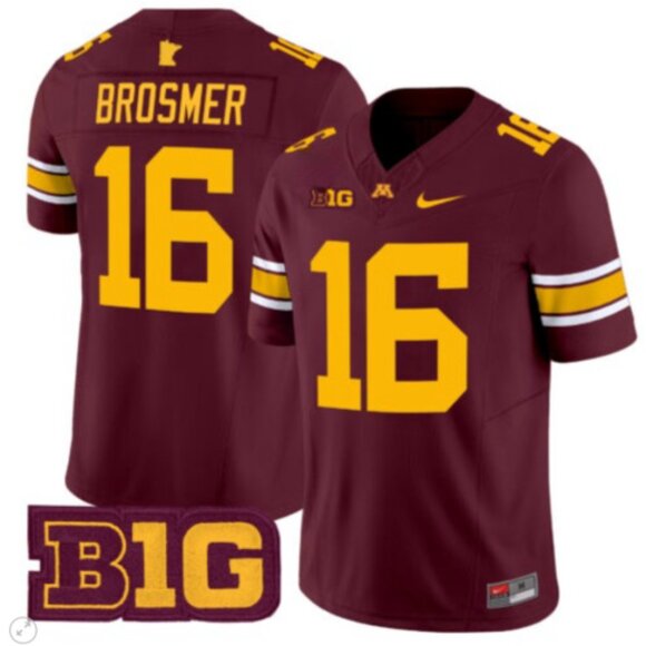 Youths Kids Mens Womens 16 Max Brosmer Maroon Vapor Stitched Jersey